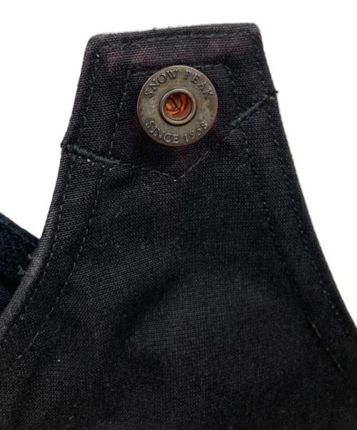 Snow peak（スノーピーク）Snow peak (スノーピーク) TAKIBI CANVAS VEST ブラック サイズ:Lの古着・服飾アイテム