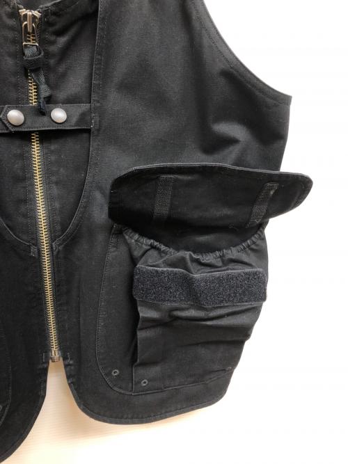 Snow peak（スノーピーク）Snow peak (スノーピーク) TAKIBI CANVAS VEST ブラック サイズ:Lの古着・服飾アイテム