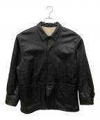 nestrobe confectネストローブ コンフェクト）の古着「LAMB LEATHER JACKET」｜ブラック