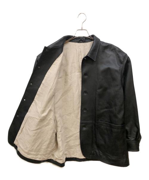 nestrobe confect（ネストローブ コンフェクト）nestrobe confect (ネストローブ コンフェクト) LAMB LEATHER JACKET ブラック サイズ:４の古着・服飾アイテム