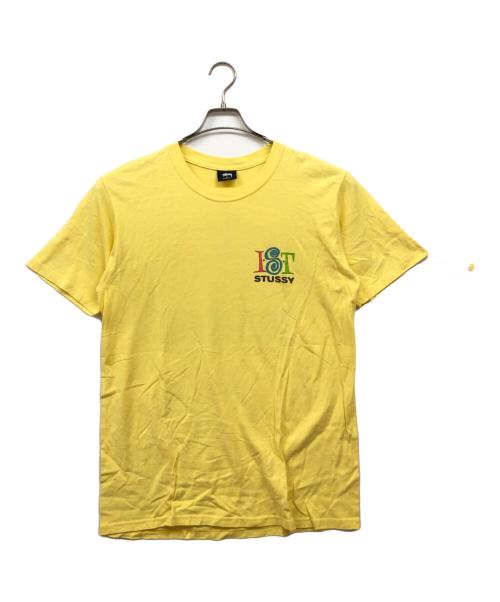stussy（ステューシー）stussy (ステューシー) プリントカットソー イエロー サイズ:Mの古着・服飾アイテム