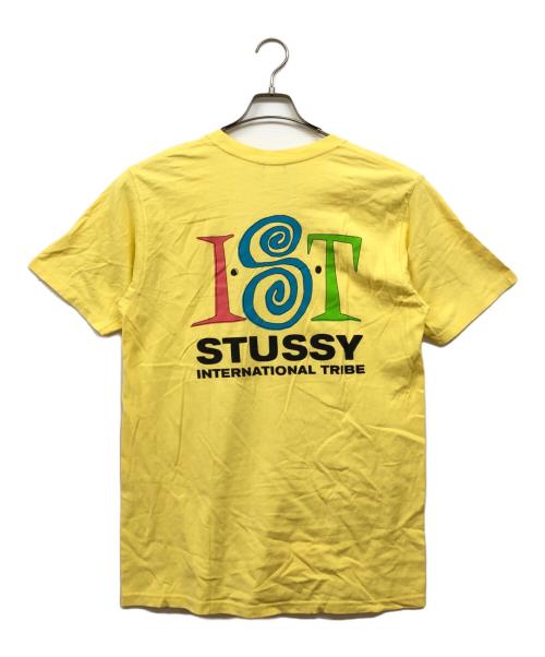stussy（ステューシー）stussy (ステューシー) プリントカットソー イエロー サイズ:Mの古着・服飾アイテム