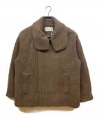 TODAYFULトゥデイフル）の古着「Standcollar Boucle Jacket」｜ブラウン