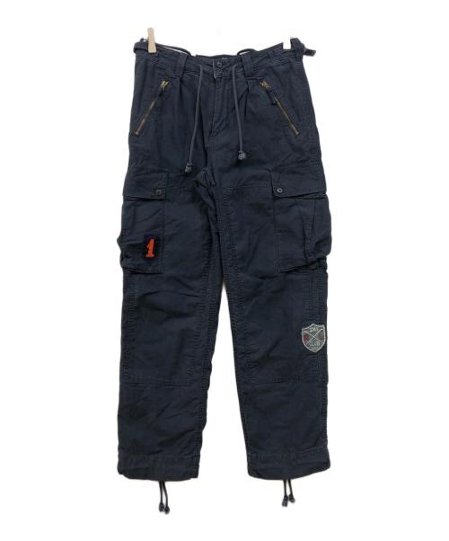 POLO RALPH LAUREN（ポロ・ラルフローレン）POLO RALPH LAUREN (ポロ・ラルフローレン) フリースライナー マルチギミックカーゴパンツ ネイビー サイズ:29/30の古着・服飾アイテム