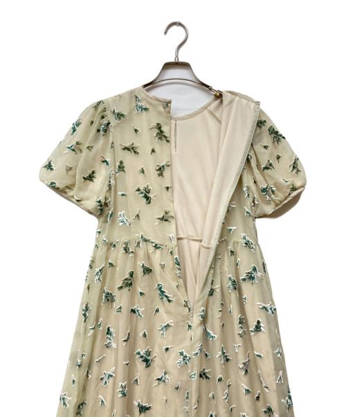 CLANE（クラネ）CLANE (クラネ) FLOWER OPAL PUFF ONEPIECE アイボリー サイズ:2の古着・服飾アイテム
