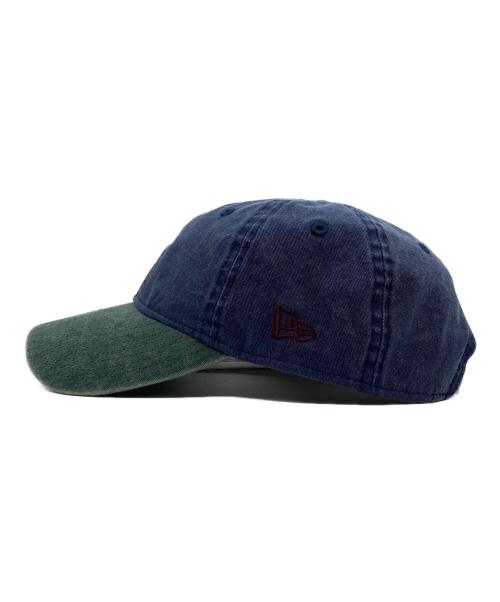 Ameri（アメリ）AMERI (アメリ) New Era (ニューエラ) ACID WASH VINTAGE LIKE CAP ネイビー×グリーンの古着・服飾アイテム