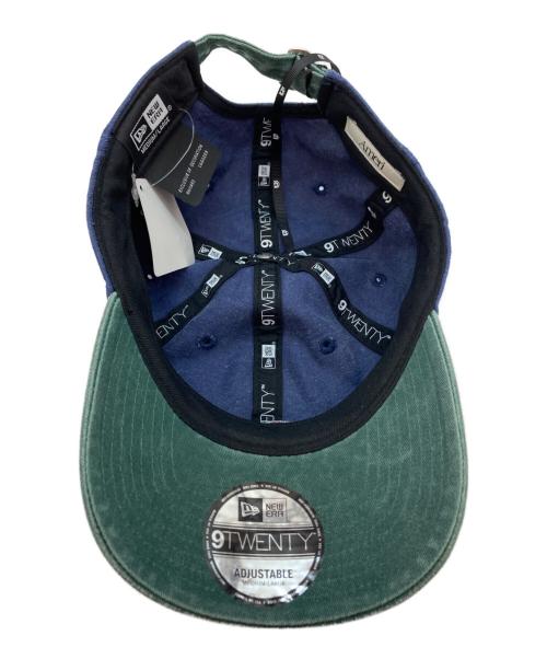 Ameri（アメリ）AMERI (アメリ) New Era (ニューエラ) ACID WASH VINTAGE LIKE CAP ネイビー×グリーンの古着・服飾アイテム