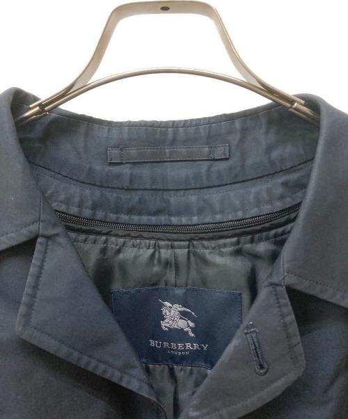 BURBERRY LONDON（バーバリーロンドン）BURBERRY LONDON (バーバリーロンドン) メガチェックライナー ステンカラーコート ネイビー サイズ:92-170-5の古着・服飾アイテム