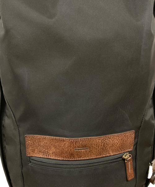土屋鞄（ツチヤカバン）土屋鞄 (ツチヤカバン) CORDURA ECO バックパック ブラック×ブラウンの古着・服飾アイテム