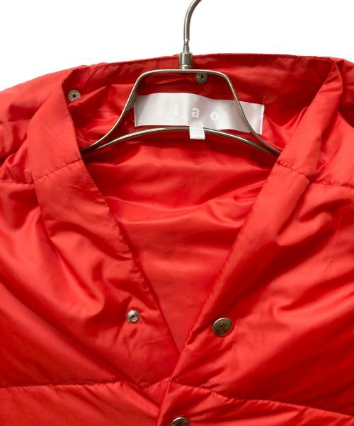 TAO COMME des GARCONS（タオ コムデギャルソン）TAO COMME des GARCONS (タオ コムデギャルソン) ポリエステル フード付き ダウンベスト レッド サイズ:Sの古着・服飾アイテム