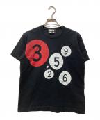 BLACK COMME des GARCONSブラックコムデギャルソン）の古着「プリントTシャツ」｜ブラック