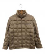 BURBERRY BLACK LABELバーバリーブラックレーベル）の古着「ラビットファー裏ノバチェックダウンジャケット」｜ベージュ