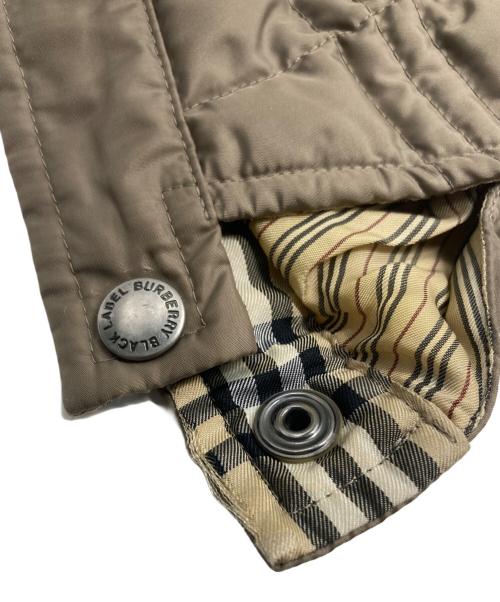 BURBERRY BLACK LABEL（バーバリーブラックレーベル）BURBERRY BLACK LABEL (バーバリーブラックレーベル) ラビットファー裏ノバチェックダウンジャケット ベージュ サイズ:Mの古着・服飾アイテム