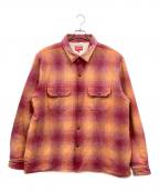 SUPREMEシュプリーム）の古着「22FW SHEARLING LINED FLANNEL SHIRT」｜ピンク