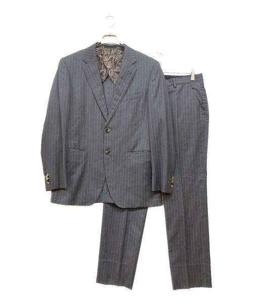 Paul Smith London（ポールスミスロンドン）Paul Smith London (ポールスミスロンドン) Loro Piana SUPER 130'S ファブリック ペイズリー柄裏地 セットアップ グレー サイズ:SIZE 94-80-175の古着・服飾アイテム