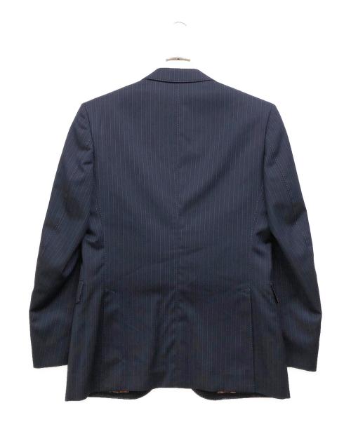 Paul Smith London（ポールスミスロンドン）Paul Smith London (ポールスミスロンドン) CANONICO SUPER110'S WOOL ファブリック 花柄裏地セットアップ ネイビー サイズ:SIZE 94-80-175の古着・服飾アイテム