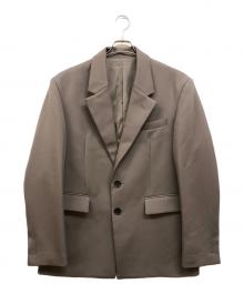 M TO R（ムウトアール）の古着「BOXY SINGLE BREASTED JACKETテーラードジャケット」｜ブラウン