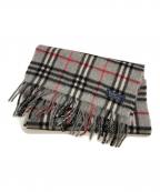 Burberry'sバーバリーズ）の古着「ノヴァチェック カシミヤマフラー」｜グレー