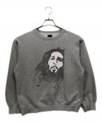 stussyステューシー）の古着「オールドボブマーリープリントスウェット」｜グレー