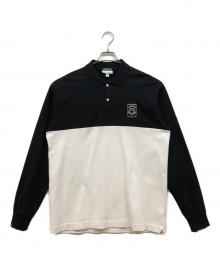LACOSTE（ラコステ）の古着「2トーンポロシャツ」｜ブラック×ホワイト