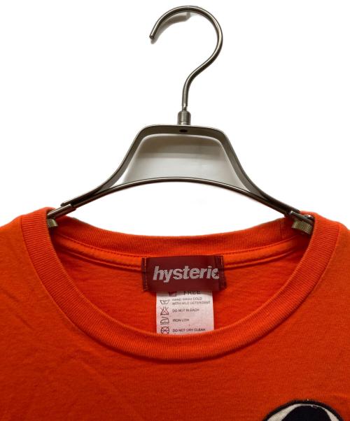 Hysteric Glamour（ヒステリックグラマー）Hysteric Glamour (ヒステリックグラマー) オールドヒスガールパッチTシャツ オレンジ サイズ:FREEの古着・服飾アイテム