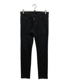 DSQUARED2（ディースクエアード）の古着「ブラックスキニーデニム」｜ブラック