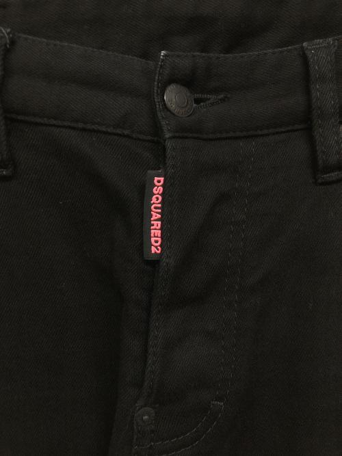 DSQUARED2（ディースクエアード）DSQUARED2 (ディースクエアード) ブラックスキニーデニム ブラック サイズ:46の古着・服飾アイテム