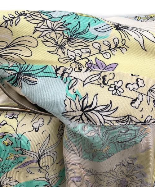 Emilio Pucci（エミリオ プッチ）Emilio Pucci (エミリオ プッチ) レーストリム 総柄シルクシャツ マルチカラー サイズ:Ⅼの古着・服飾アイテム