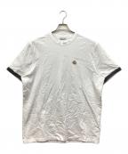 MONCLERモンクレール）の古着「MAGLIA T-SHIRT」｜ホワイト×ブラック