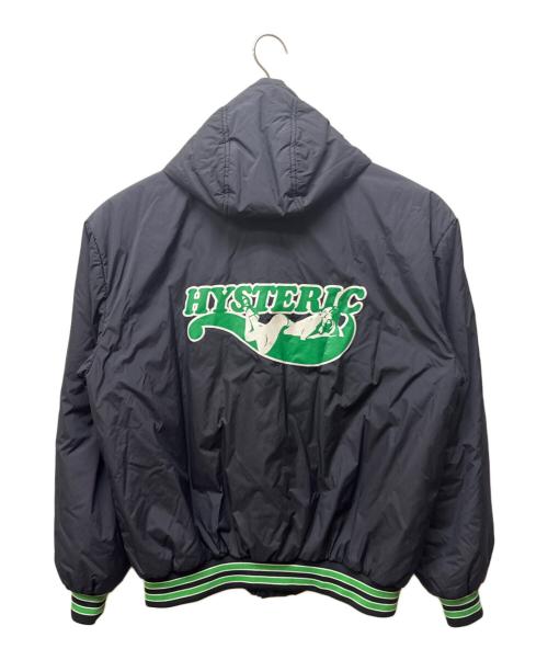 Hysteric Glamour（ヒステリックグラマー）Hysteric Glamour (ヒステリックグラマー) HYSTERIC ROLLERS フーデッドブルゾン ブラック サイズ:Lの古着・服飾アイテム