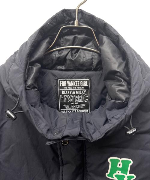Hysteric Glamour（ヒステリックグラマー）Hysteric Glamour (ヒステリックグラマー) HYSTERIC ROLLERS フーデッドブルゾン ブラック サイズ:Lの古着・服飾アイテム