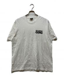 stussy×CDG（ステューシー×シーディージー）の古着「コラボＴシャツ」｜ホワイト
