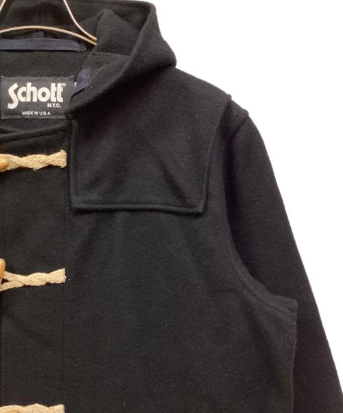 Schott（ショット）Schott (ショット) AT036 ダッフルコート ブラック サイズ:Ⅼの古着・服飾アイテム