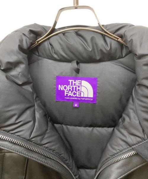 THE NORTHFACE PURPLELABEL（ザ・ノースフェイス パープルレーベル）THE NORTHFACE PURPLELABEL (ザ・ノースフェイス パープルレーベル) Mountain Down Leather Jacket ブラック サイズ:Mの古着・服飾アイテム