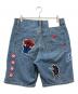Aape BY A BATHING APE (エーエイプ バイ アベイシングエイプ) LOOSE ワッペンカスタムデニムショーツ インディゴ サイズ:W34：6000円