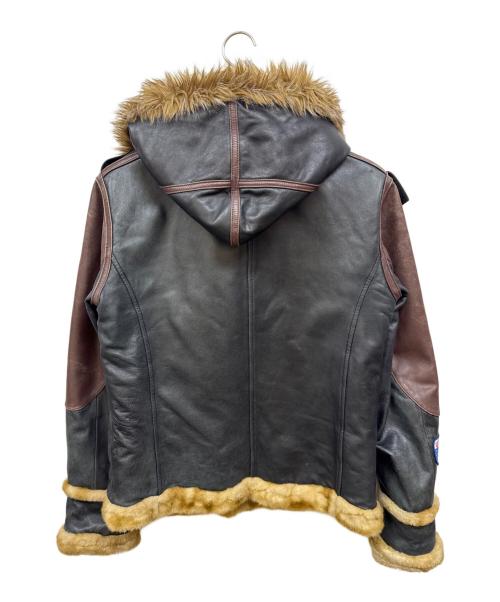 AVIREX（アヴィレックス）AVIREX (アヴィレックス) B-3 フライトジャケット ブラウン×ブラック サイズ:Mの古着・服飾アイテム