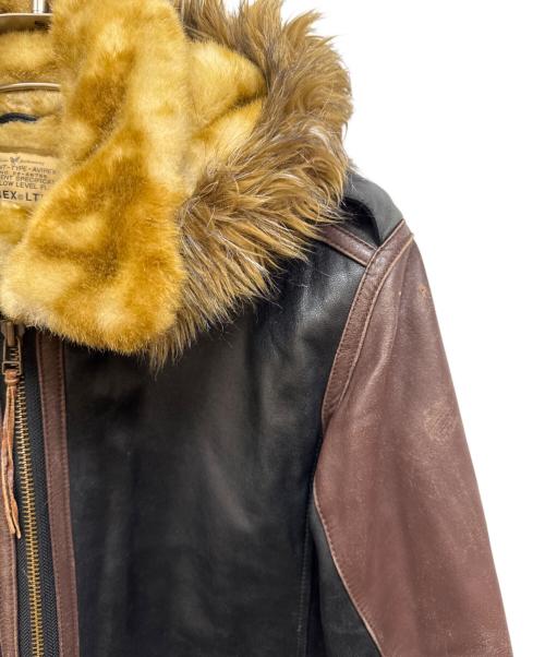 AVIREX（アヴィレックス）AVIREX (アヴィレックス) B-3 フライトジャケット ブラウン×ブラック サイズ:Mの古着・服飾アイテム