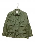 US ARMYユーエスアーミー）の古着「ジャングルファティーグジャケット」｜グリーン