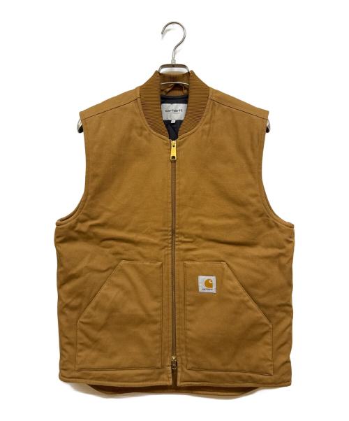 Carhartt WIP（カーハート ワークインプログレス）CARHARTT WIP (カーハート ワークインプログレス) キルティングダックベスト ブラウン サイズ:Ⅼの古着・服飾アイテム