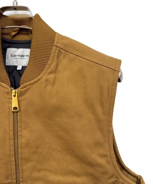 Carhartt WIP（カーハート ワークインプログレス）CARHARTT WIP (カーハート ワークインプログレス) キルティングダックベスト ブラウン サイズ:Ⅼの古着・服飾アイテム