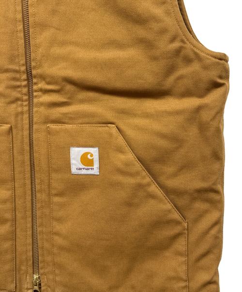 Carhartt WIP（カーハート ワークインプログレス）CARHARTT WIP (カーハート ワークインプログレス) キルティングダックベスト ブラウン サイズ:Ⅼの古着・服飾アイテム