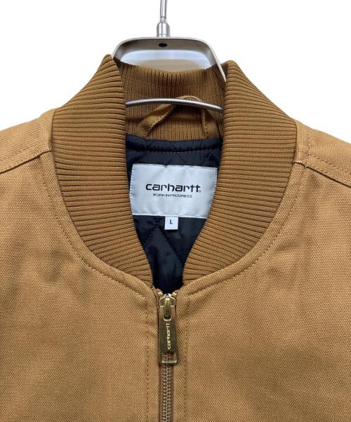 Carhartt WIP（カーハート ワークインプログレス）CARHARTT WIP (カーハート ワークインプログレス) キルティングダックベスト ブラウン サイズ:Ⅼの古着・服飾アイテム