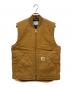 CARHARTT WIP（カーハート ワークインプログレス）の古着「キルティングダックベスト」｜ブラウン