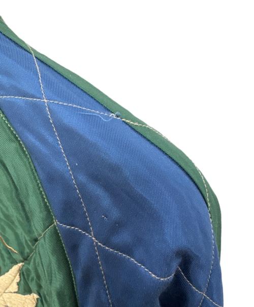 東洋エンタープライズ（トウヨウエンタープライズ）東洋エンタープライズ (トウヨウエンタープライズ) Late 1950s Style Acetate Quilted Souvenir Jacket “MOUNTAIN GOAT” × “EAGLE” ブラック サイズ:Mの古着・服飾アイテム