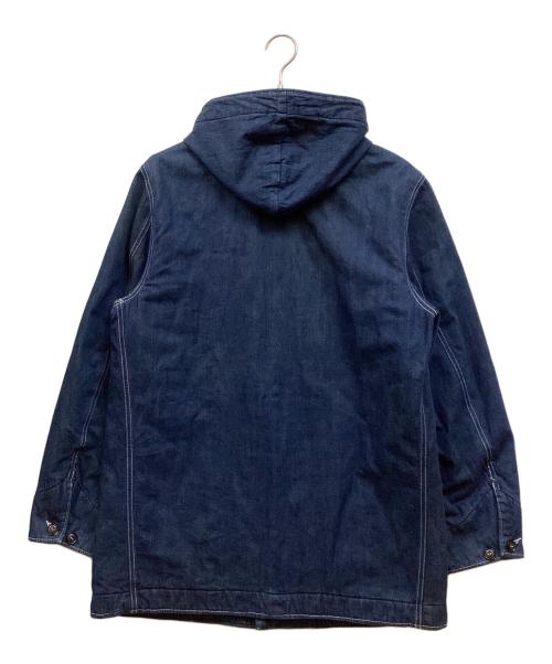 BLUE BLUE（ブルーブルー）BLUE BLUE (ブルーブルー) キルティングフーテッドカバーオール インディゴ サイズ:SIZE 3の古着・服飾アイテム