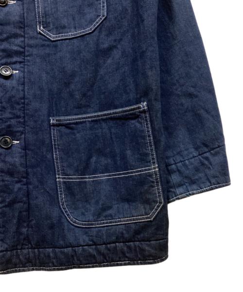 BLUE BLUE（ブルーブルー）BLUE BLUE (ブルーブルー) キルティングフーテッドカバーオール インディゴ サイズ:SIZE 3の古着・服飾アイテム