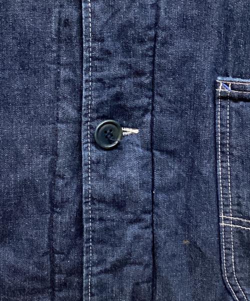 BLUE BLUE（ブルーブルー）BLUE BLUE (ブルーブルー) キルティングフーテッドカバーオール インディゴ サイズ:SIZE 3の古着・服飾アイテム