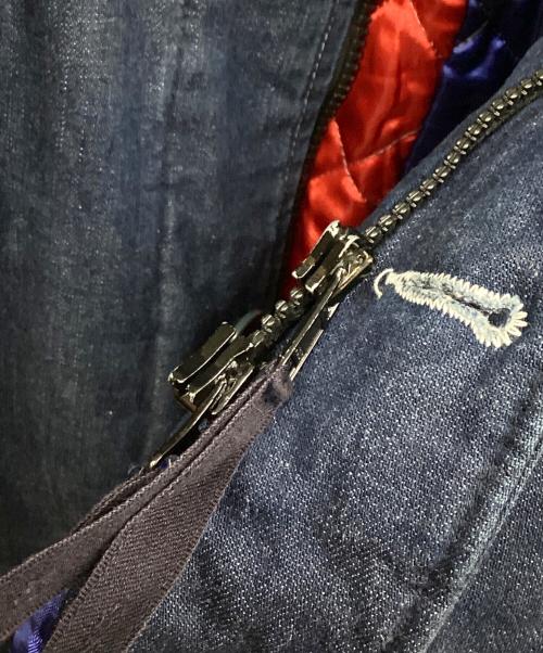 BLUE BLUE（ブルーブルー）BLUE BLUE (ブルーブルー) キルティングフーテッドカバーオール インディゴ サイズ:SIZE 3の古着・服飾アイテム