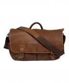 L.L.Beanエルエルビーン）の古着「レザーメッセンジャーバッグ」｜ブラウン