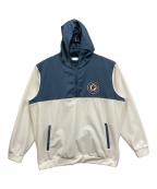 PAPAS PLUS GOLFパパスプラスゴルフ）の古着「アノラックパーカー」｜ホワイト×スカイブルー